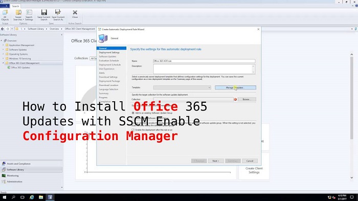 How to Install Office 365 Updates with SSCM Enable Configuration Manager